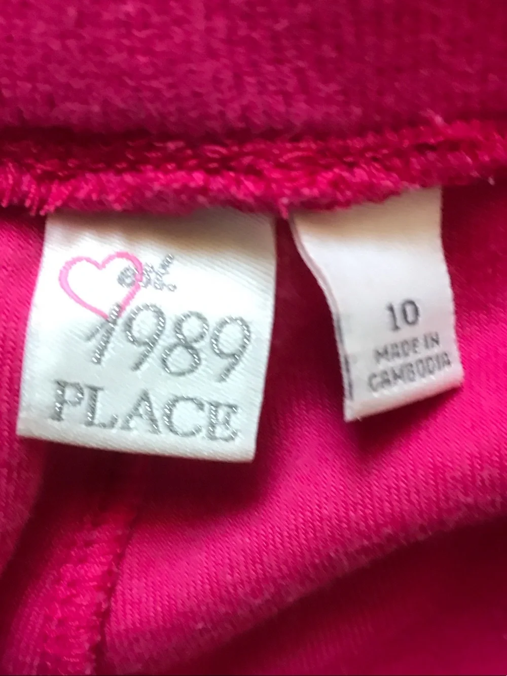 The Children's Place Sz L Girls Hot Pink Velour Hoodie Tracksuit Pants Set